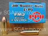 500 Round Case - 38 Super +P 130 Grain FMJ Prvi Partizan Ammo - PPH38SU